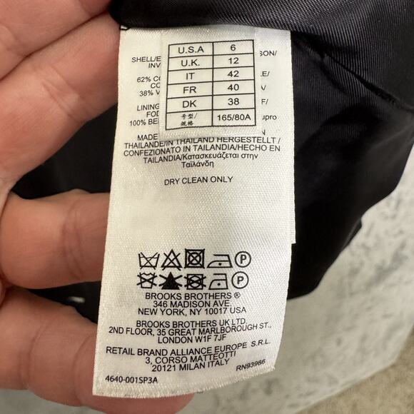 Brooks Brothers Dress Womens 6 Short Sleeve Fitted Printed Sheath Work Office - Picture 5 of 15